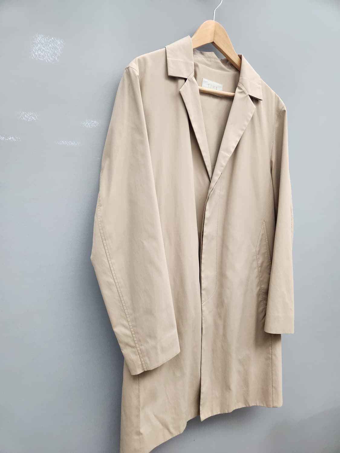 타임옴므 히든버튼 백슬릿 트렌치코트 상품이미지2