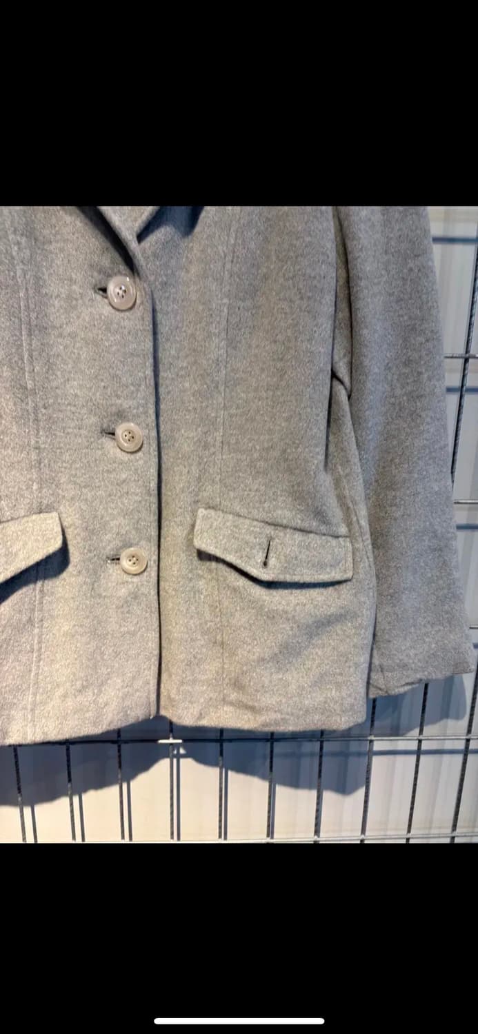 JPN 빈티지 앙고라 3버튼 차콜 숏 코트 H939 상품이미지3