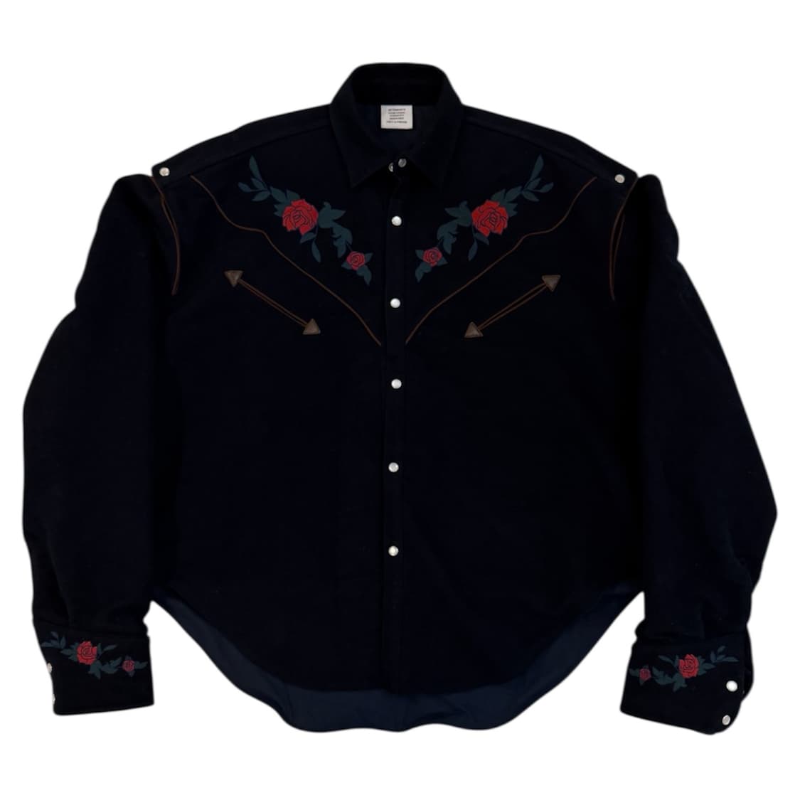 베트멍 17FW 웨스턴 플라워 자수 셔츠 상품이미지2