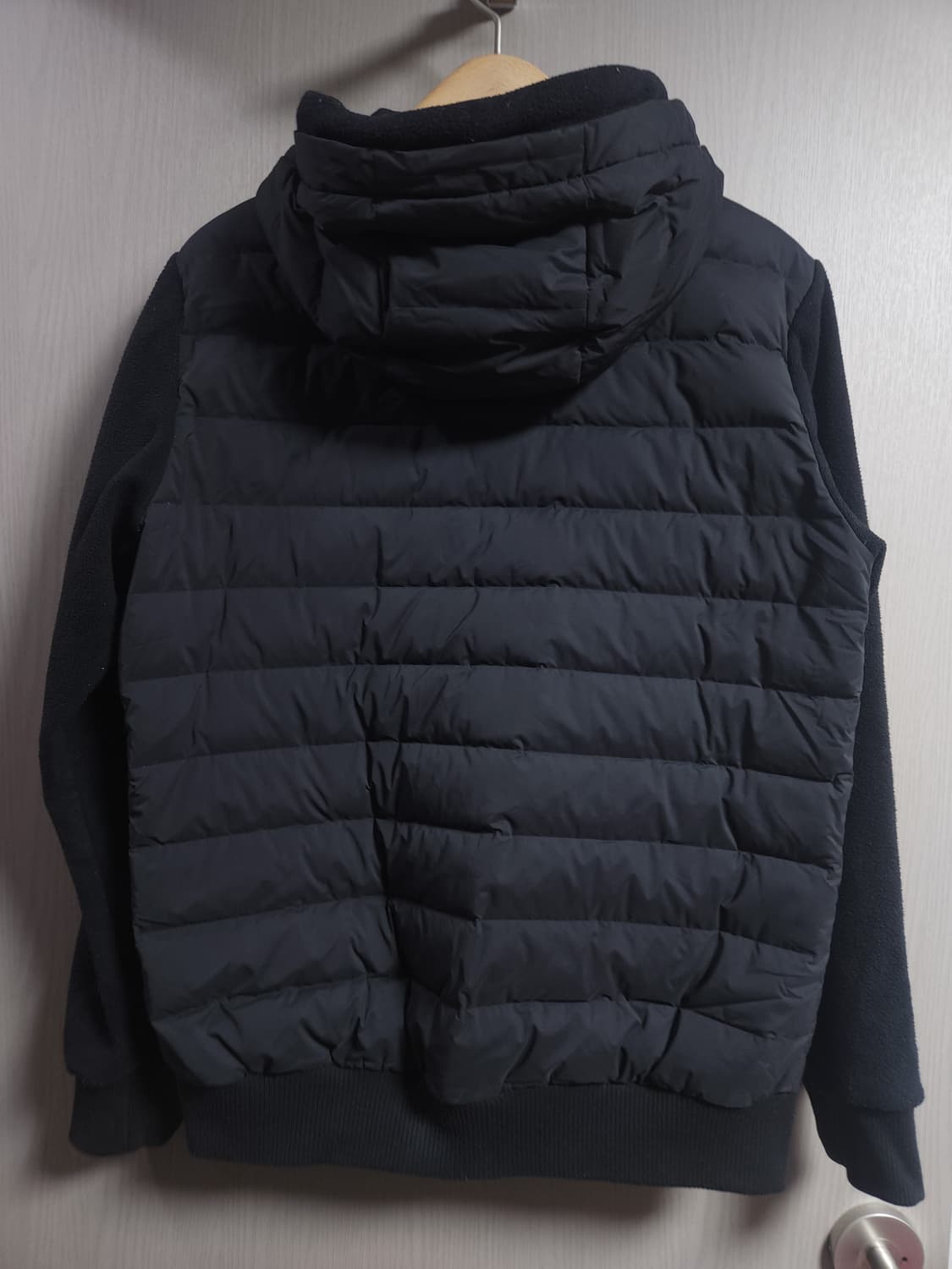 아이더 경량 구스다운 플리스 후드집업 자켓, M 상품이미지4