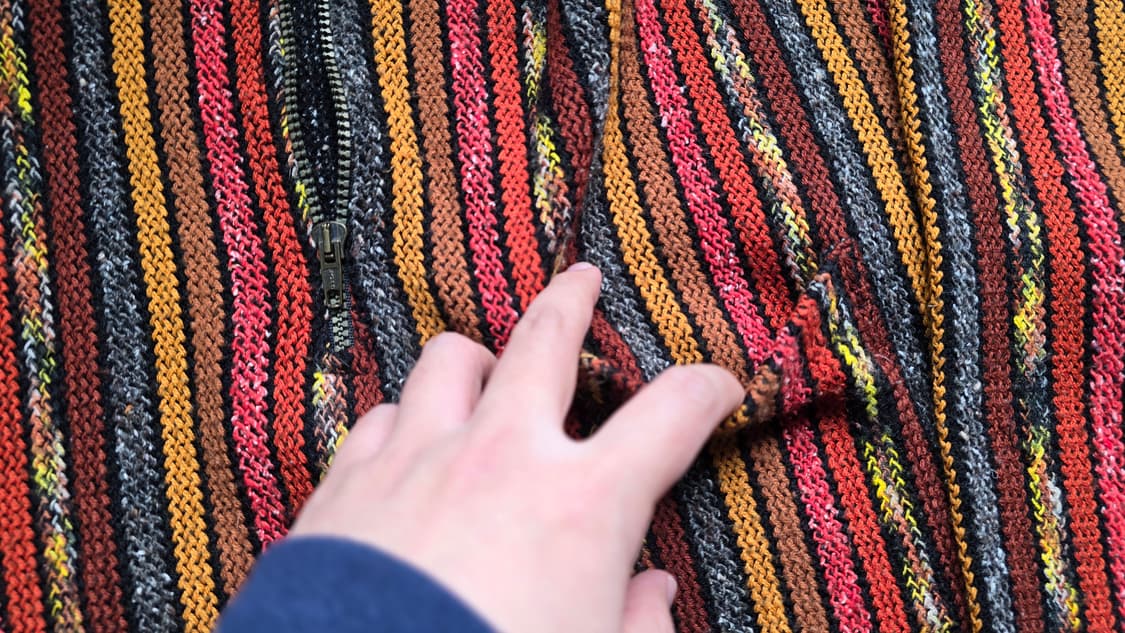 일본 빈티지 니트 Lampo 람포 지퍼, Made In Italy  상품이미지2