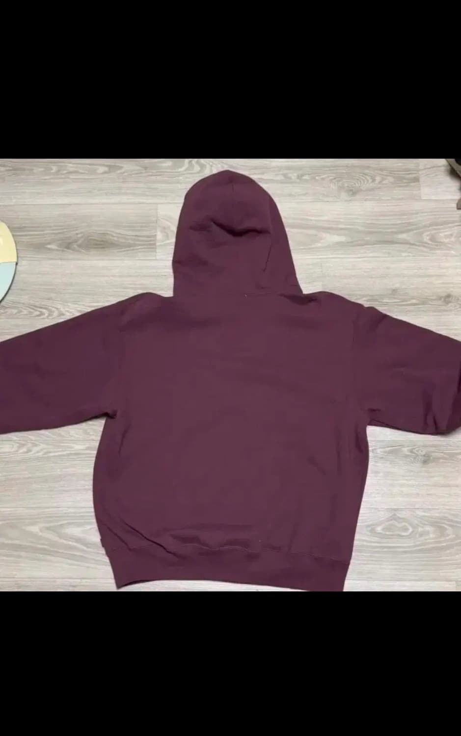 슈프림 버건디 후드집업 L 상품이미지2