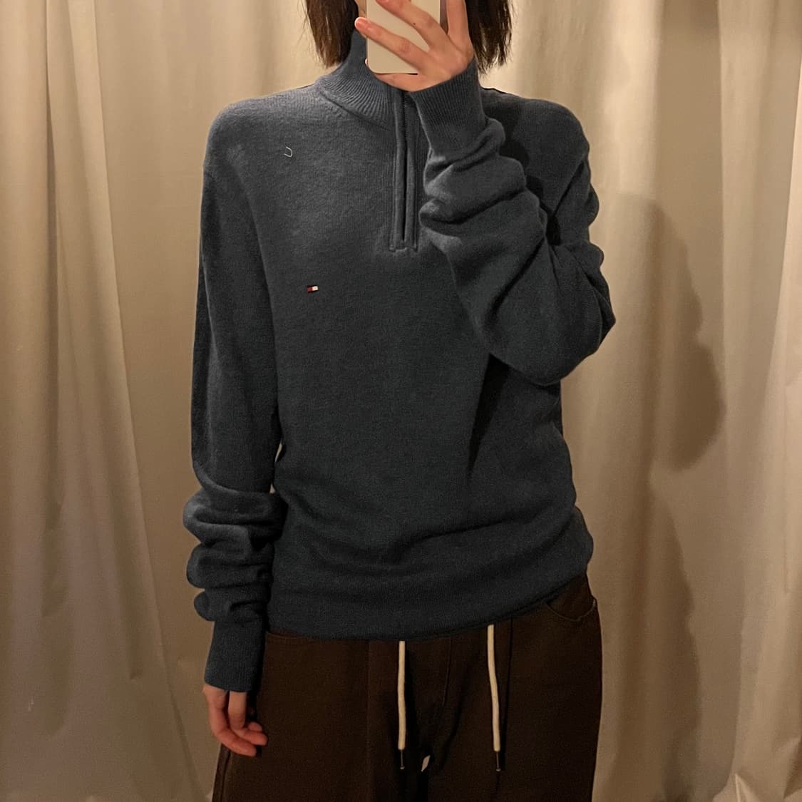타미힐피거 램스울 반집업 니트 상품이미지2