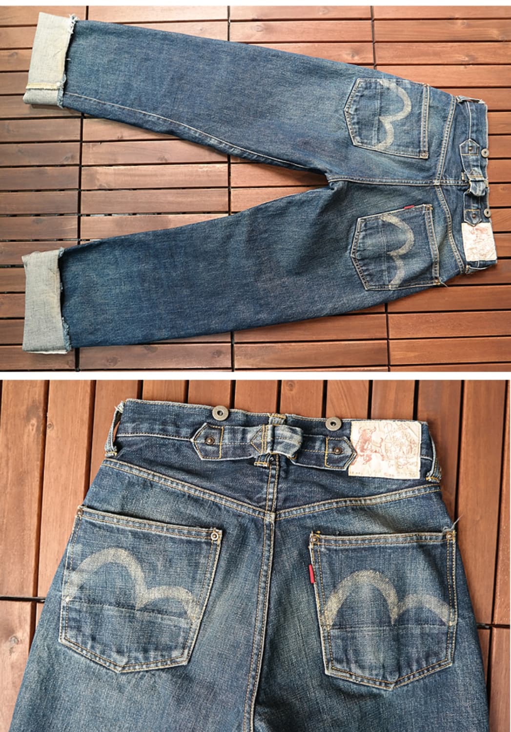 90S EVIS 에비스 에비수 초기모델 빈티지 셀비지데님 27사이즈  상품이미지5