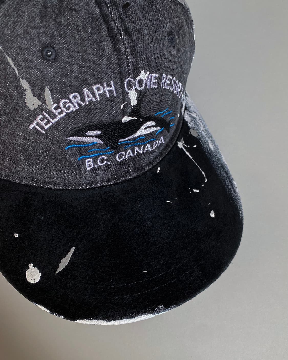 페인팅 투톤 빈티지 볼캡 모자 B 상품이미지5