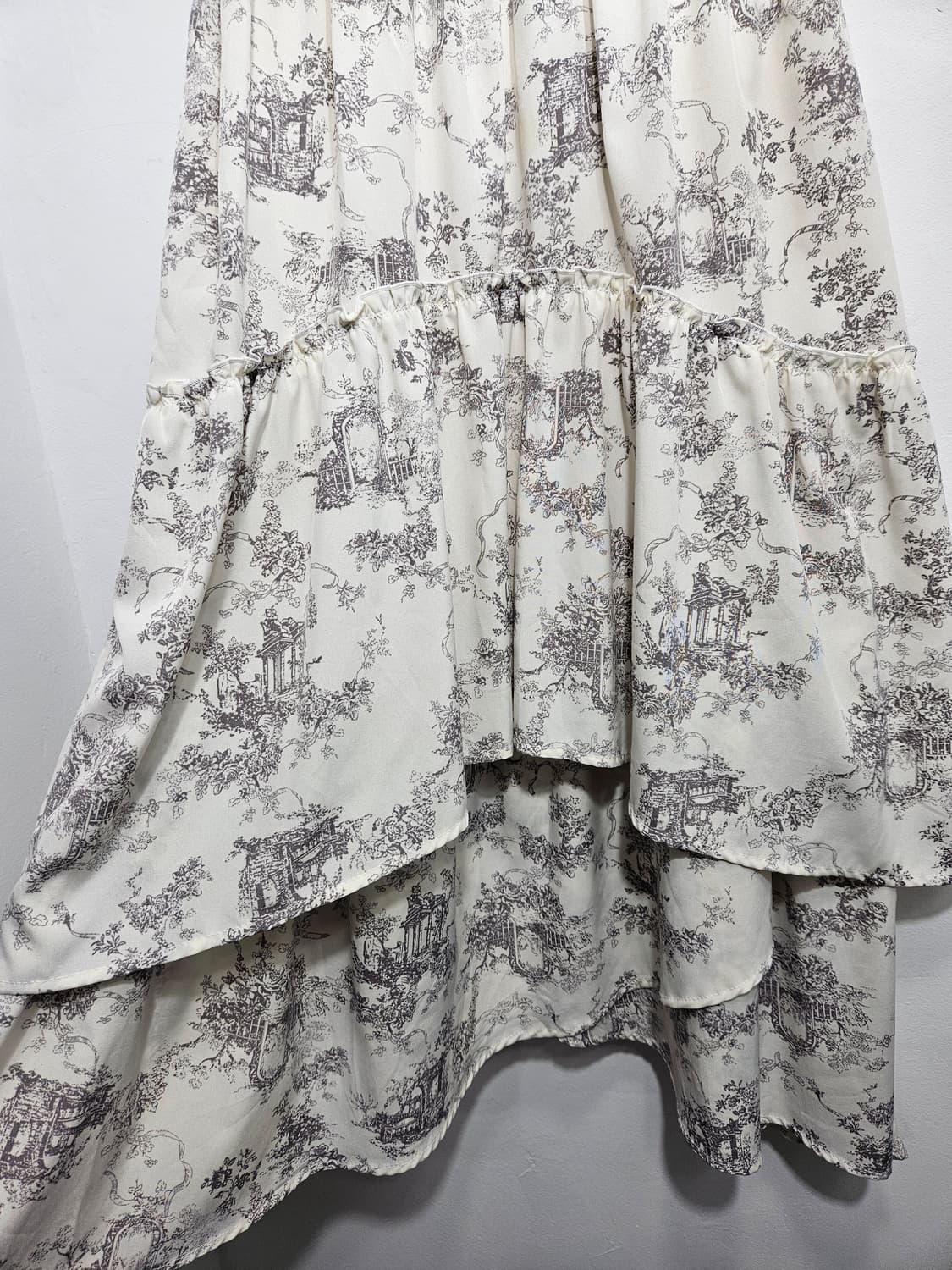 패턴 캉캉 롱스커트 상품이미지4