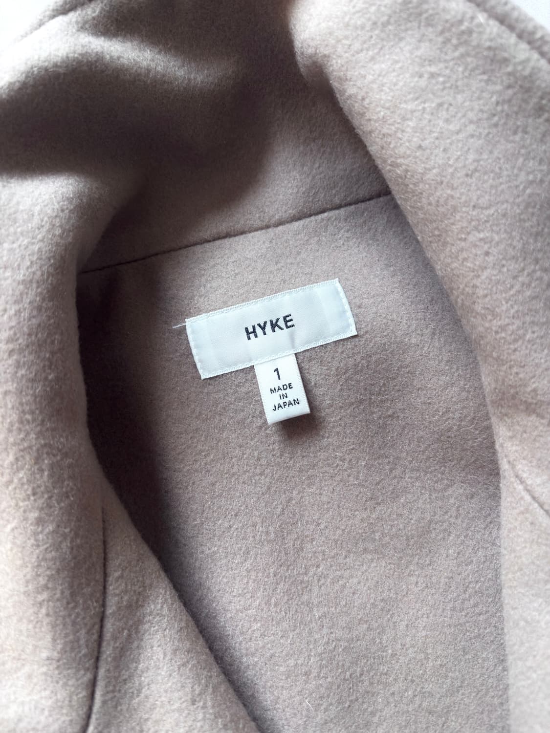 HYKE : melton wool 2-way long coat 상품이미지9
