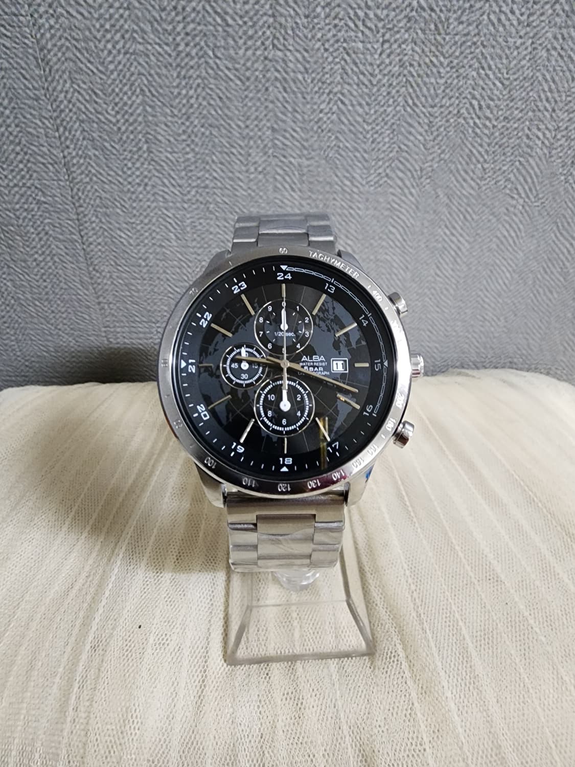 세이코 알바 메탈 크로노그래프 시계 상품이미지1