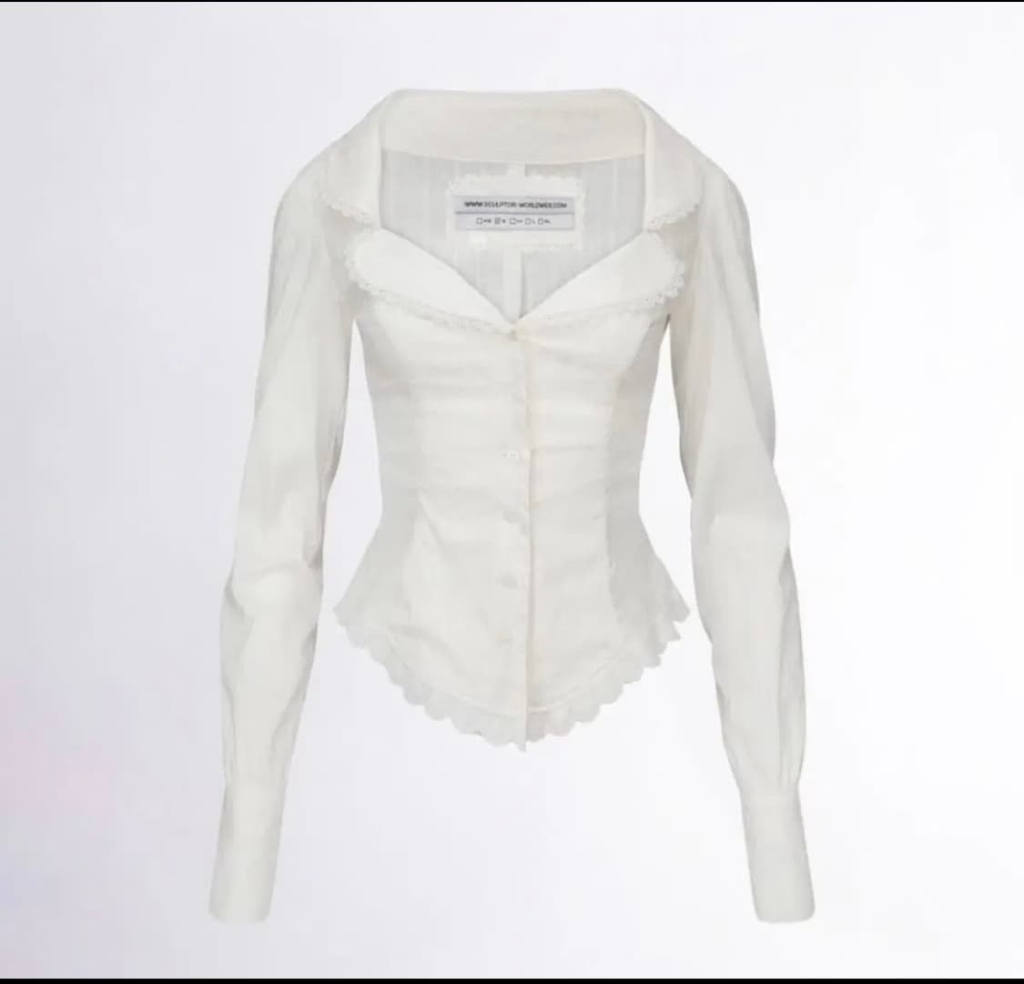 스컬프터 Clover Leaf Neck Blouse S (실사0) 상품이미지1