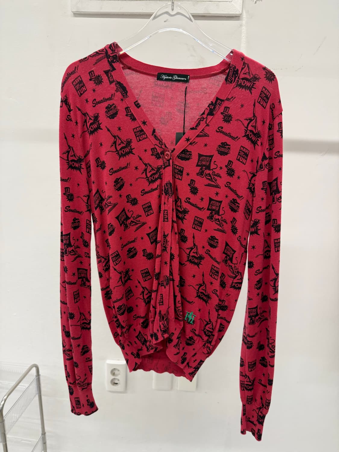 Hysterie glamour printing pattern cardig 상품이미지1