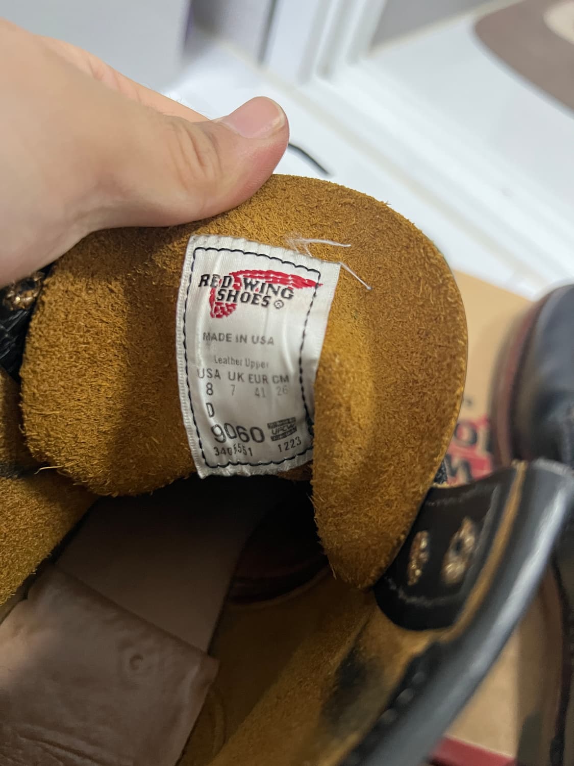 택포53) 레드윙 벡맨 플랫박스 9060 8D 260사이즈 풀박스 상품이미지6