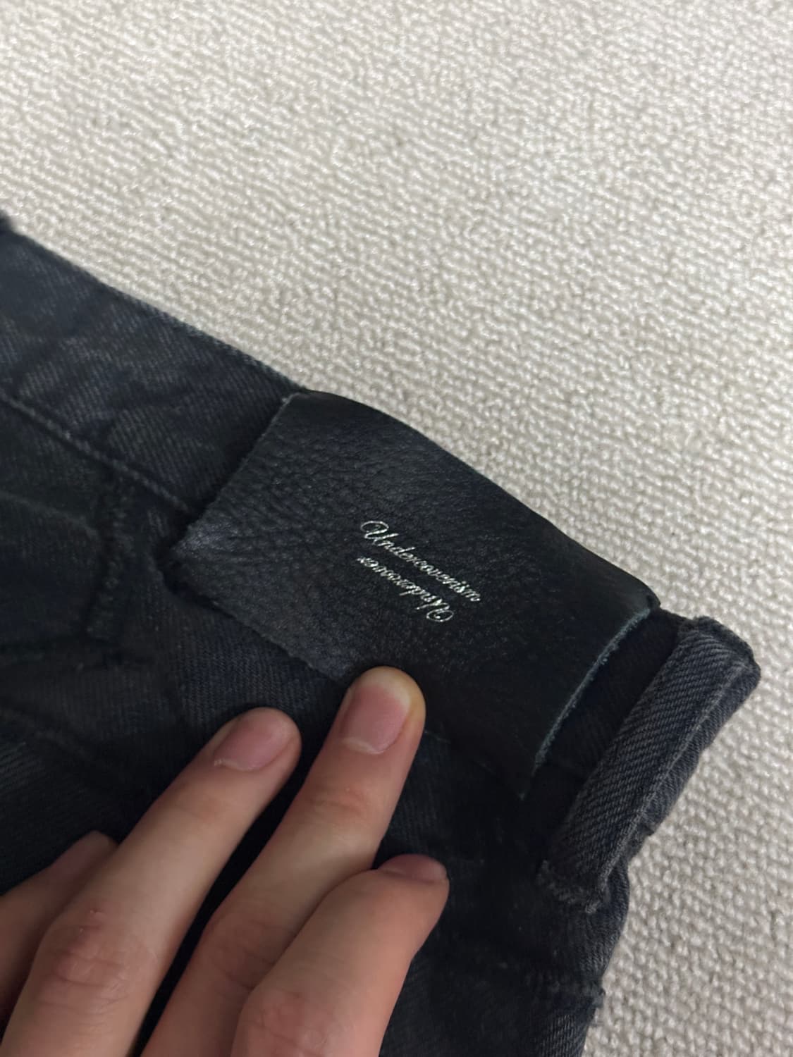 언더커버리즘 패치 블랙 데님 상품이미지8