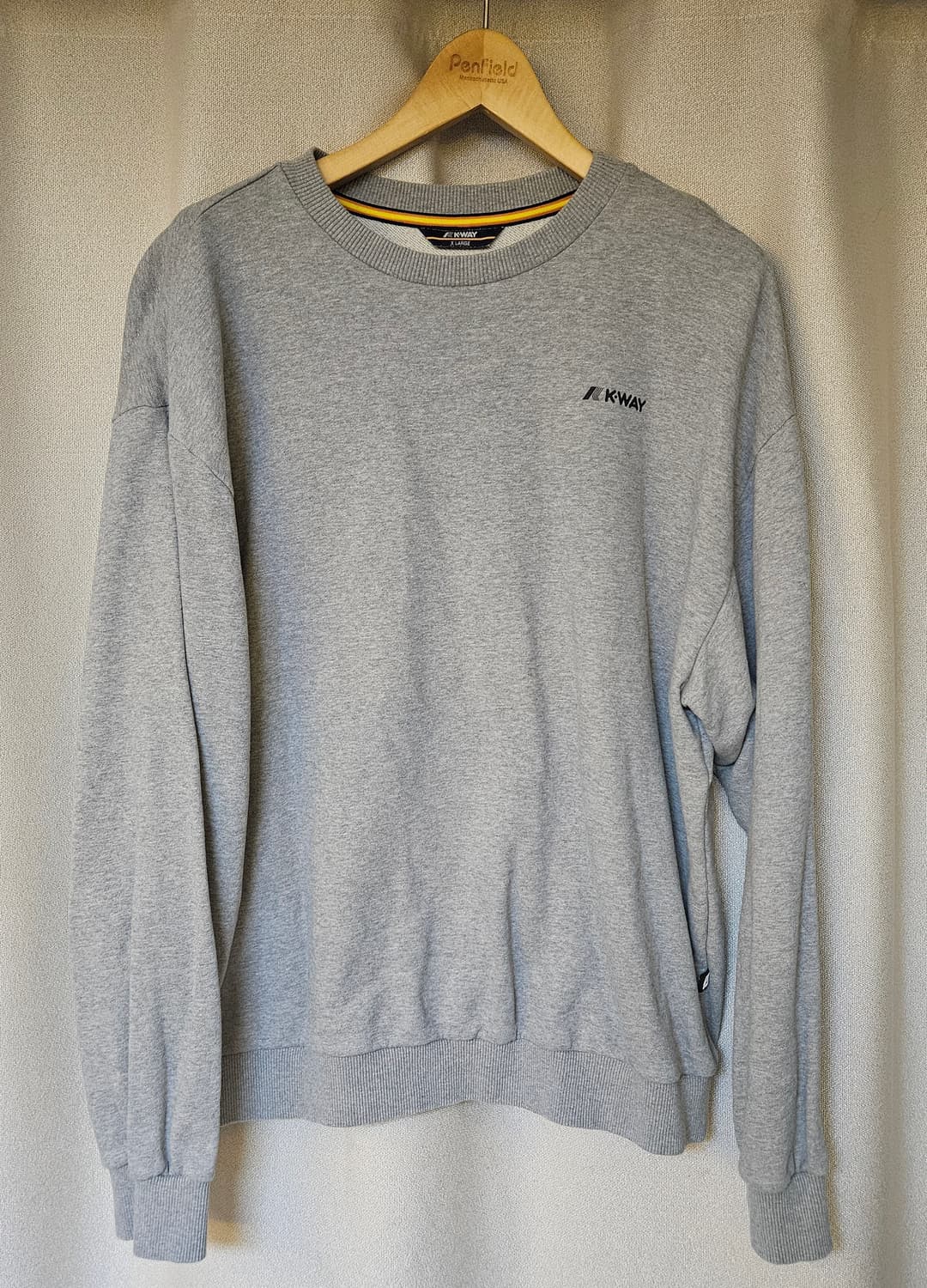 K-WAY(까웨) 멜란지그레이 맨투맨 (XL) 상품이미지3