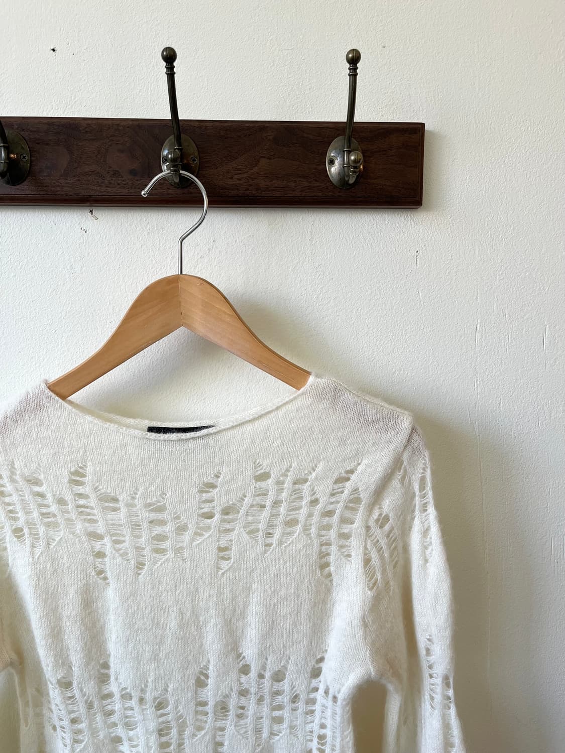 DIAGONAL 다이애그널 시스루 모헤어 스웨터 상품이미지3