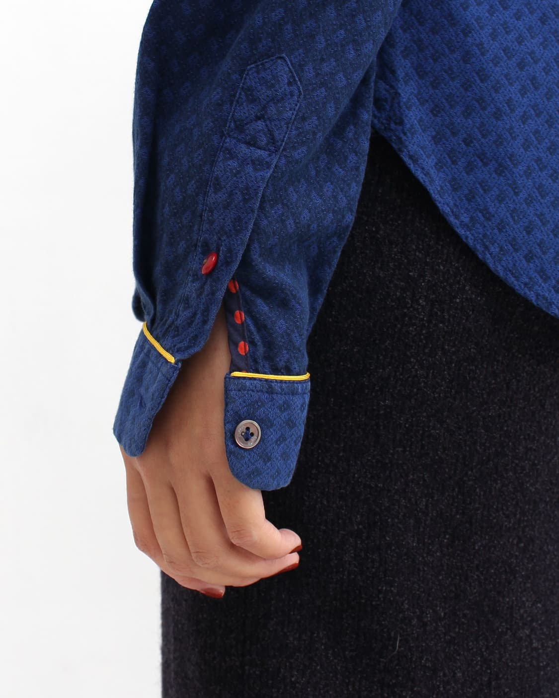 폴스미스 빈티지 블루 패턴 블라우스 셔츠 상품이미지8