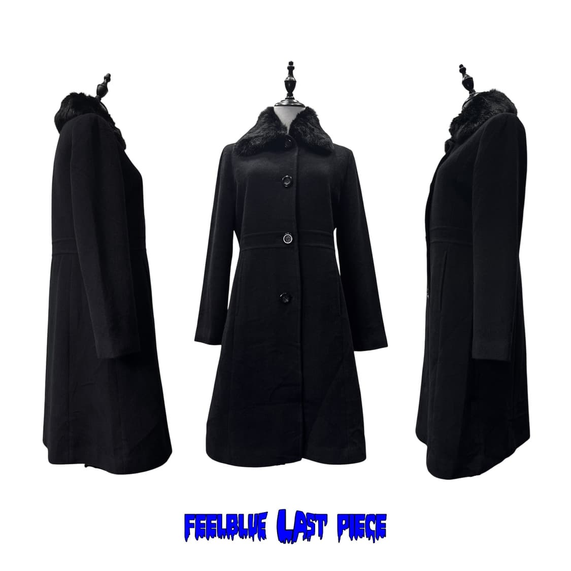 gothic wool blend long coat 상품이미지9