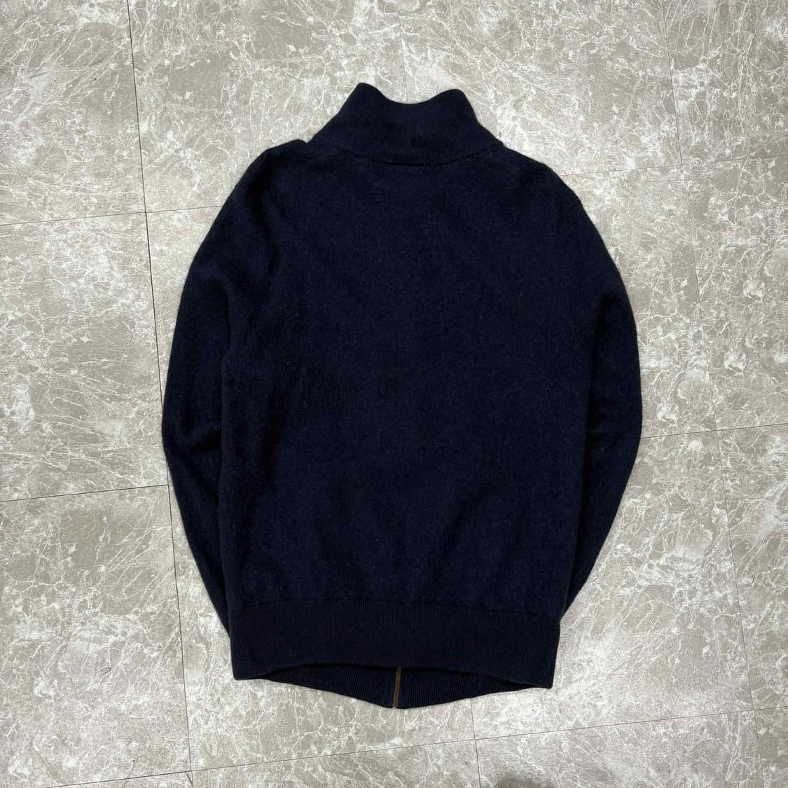 폴로 랄프로렌 신형 메리노 울100% 네이비 걸즈 집업 져지(S) 상품이미지3