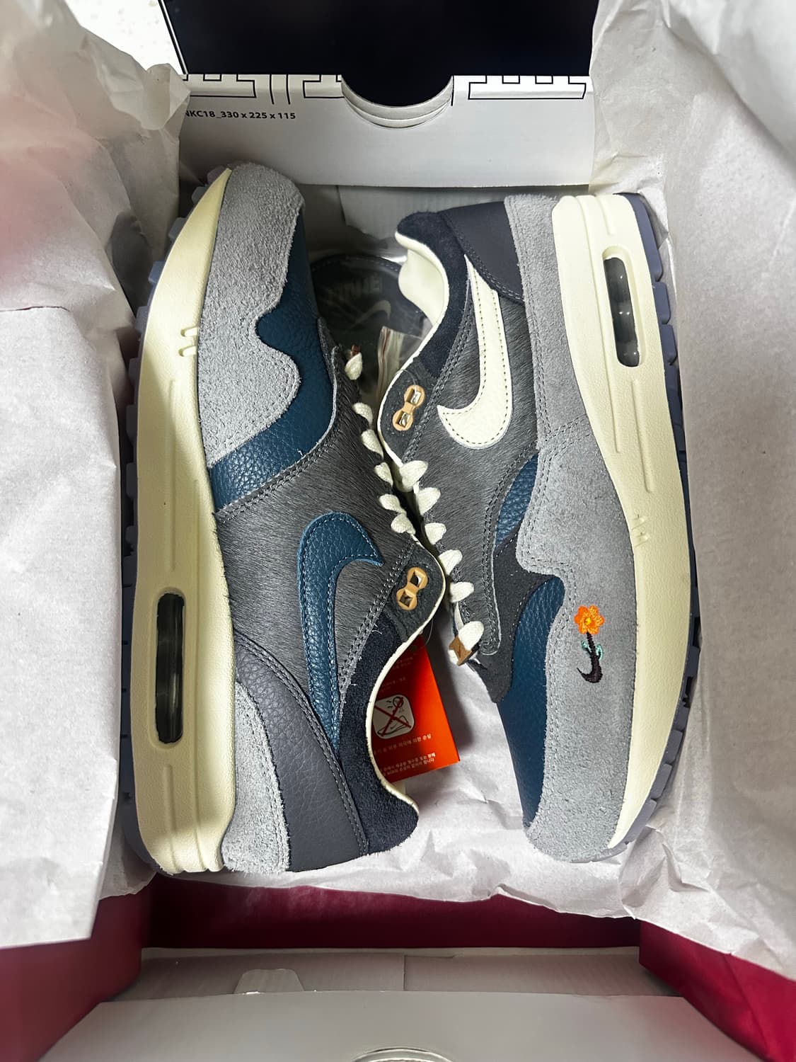 나이키 x 카시나 에어맥스 1 SP 원앙 파티클 그레이 상품이미지1