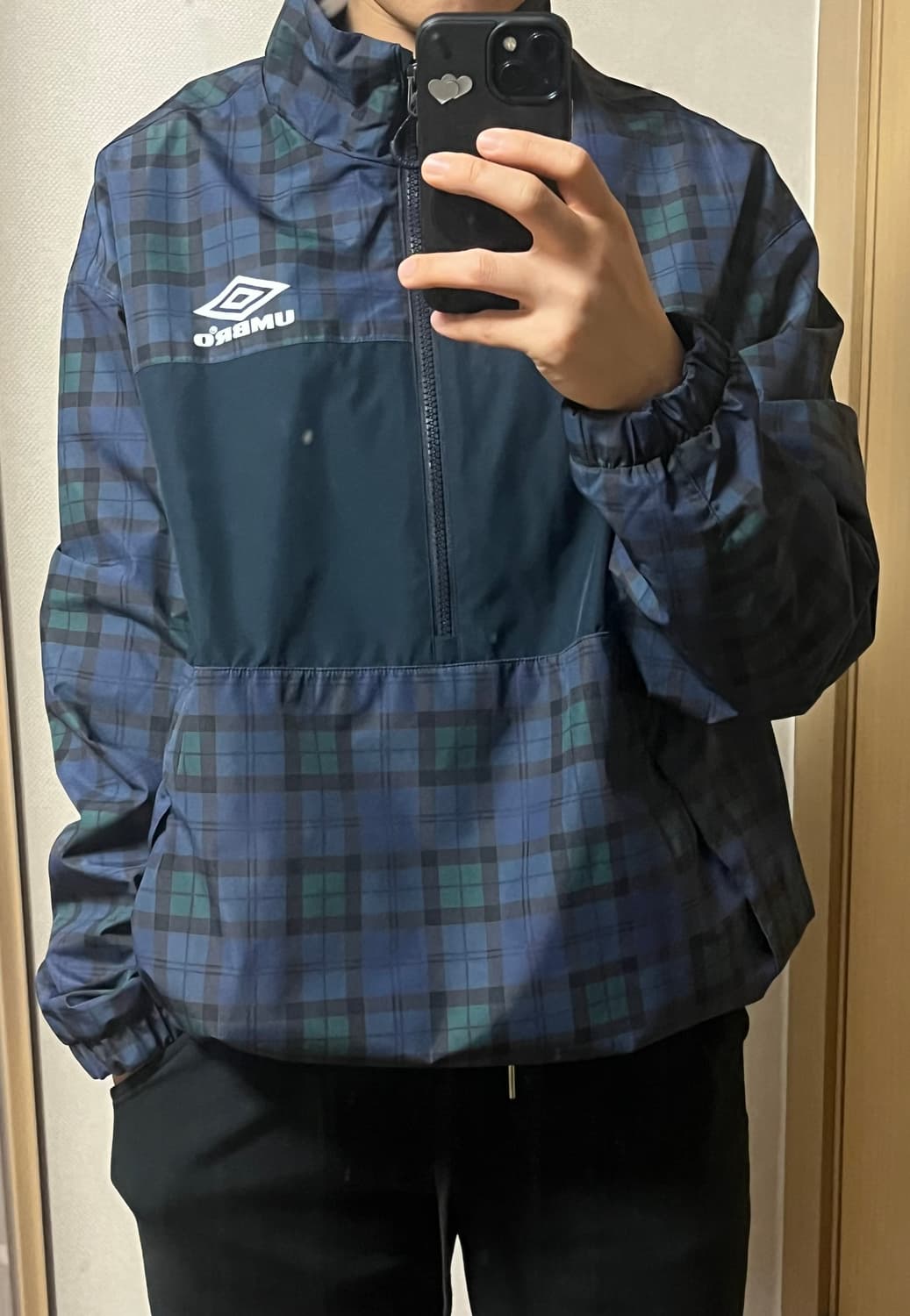 엄브로 체크 반집업 (상태 최상) 상품이미지3