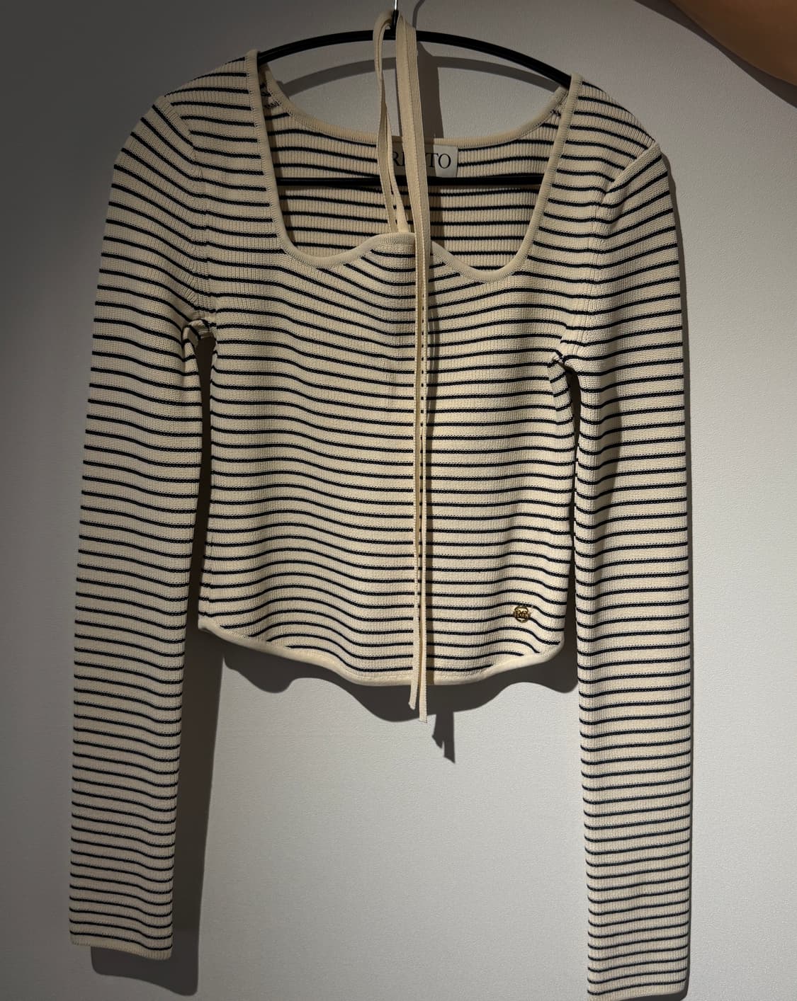 렉토 시그니처 모나코 스트라이프 니트 아이보리 M 상품이미지6