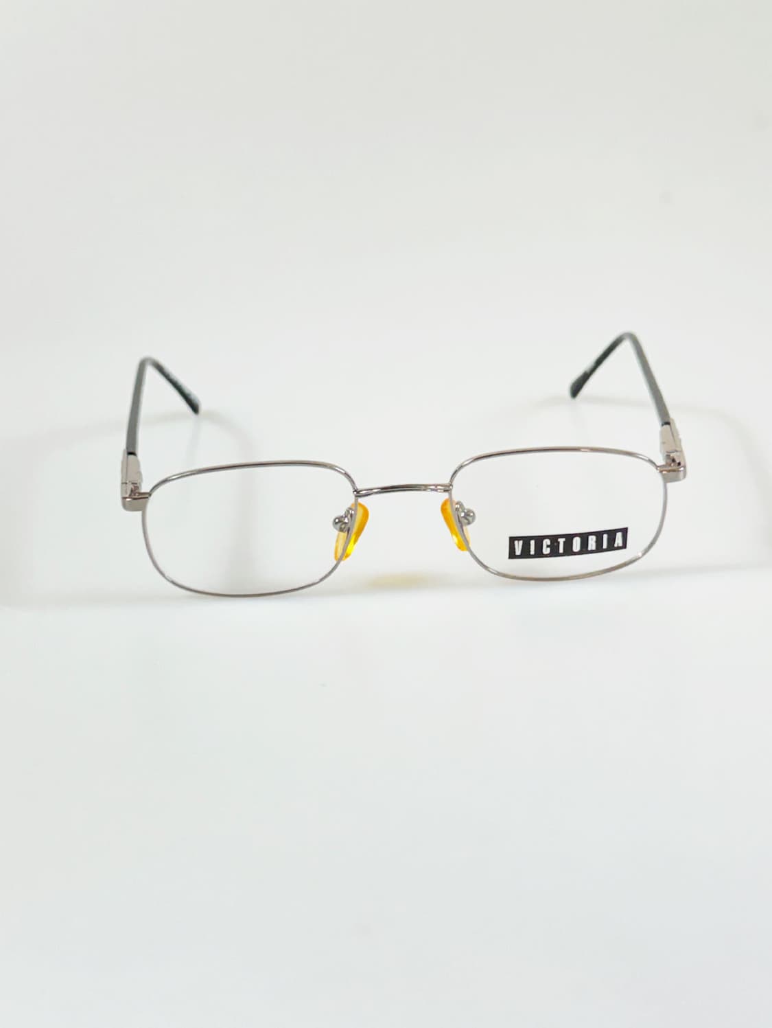 90s VICTORIA 다크 실버 메탈 슬림 스퀘어 빈티지 안경 상품이미지2