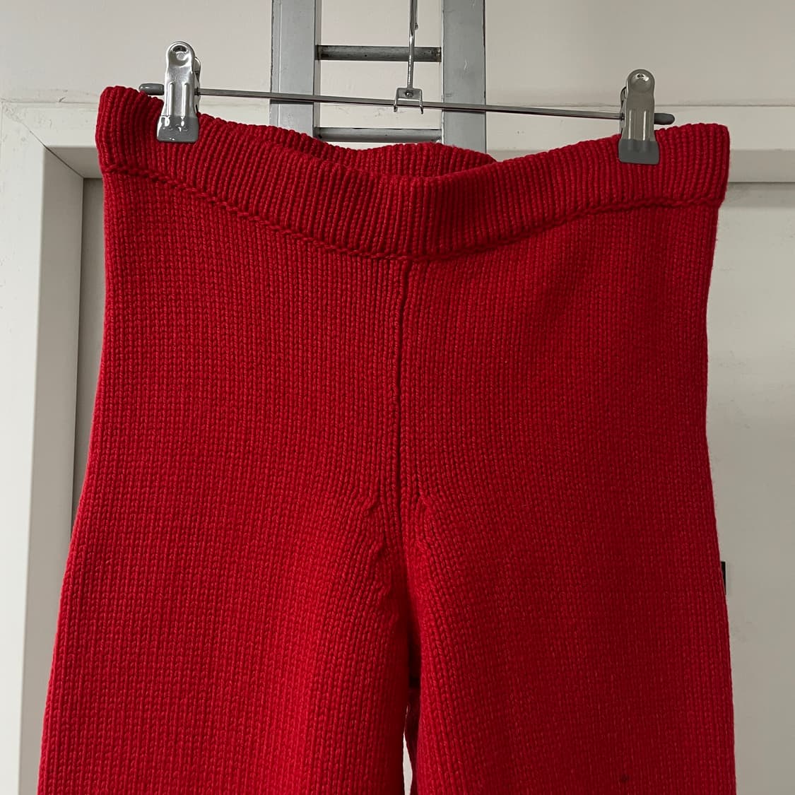 몽클레어 니트 팬츠 레드 M(W) 상품이미지2
