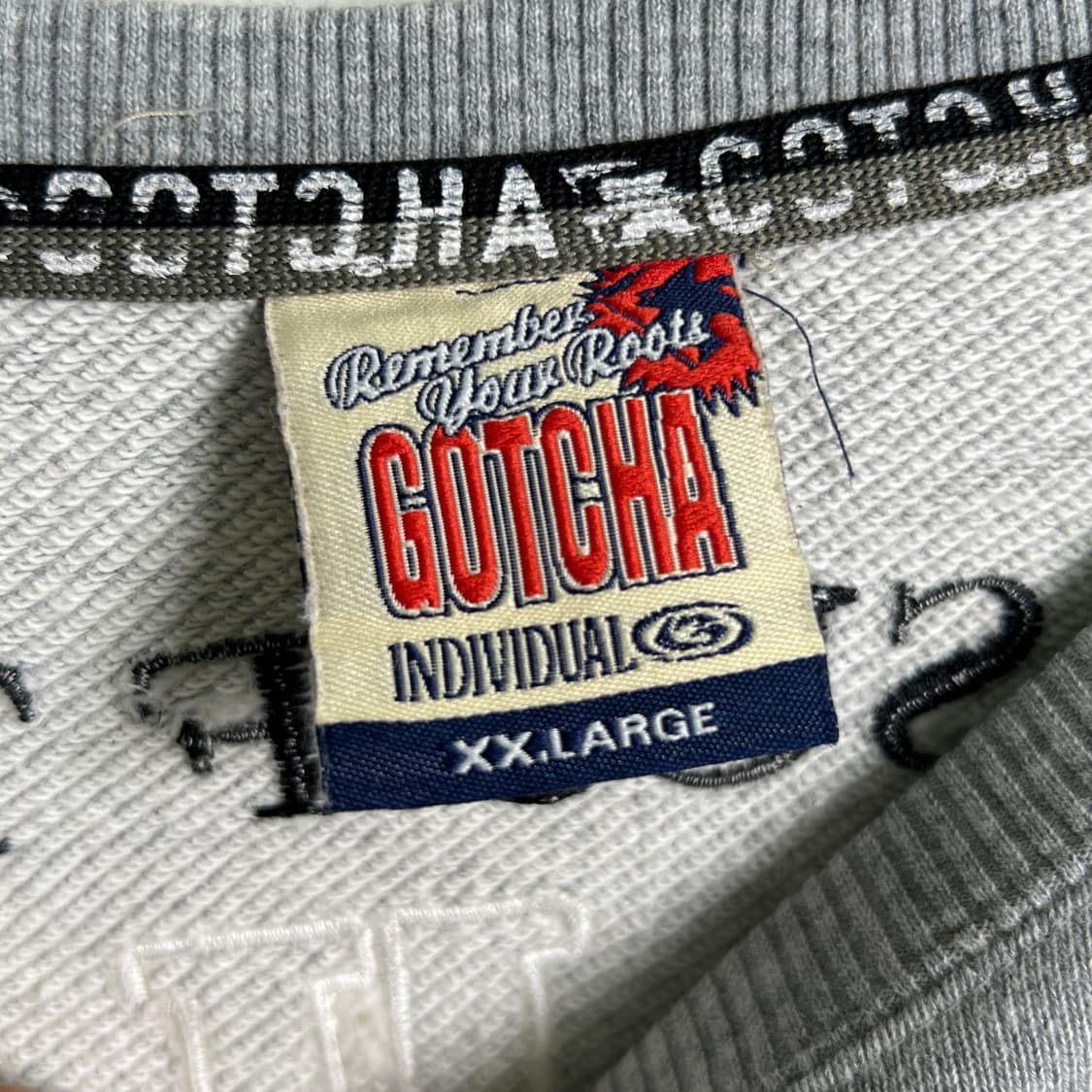 Gotcha 갓챠 그레이 맨투맨 2XL 상품이미지3