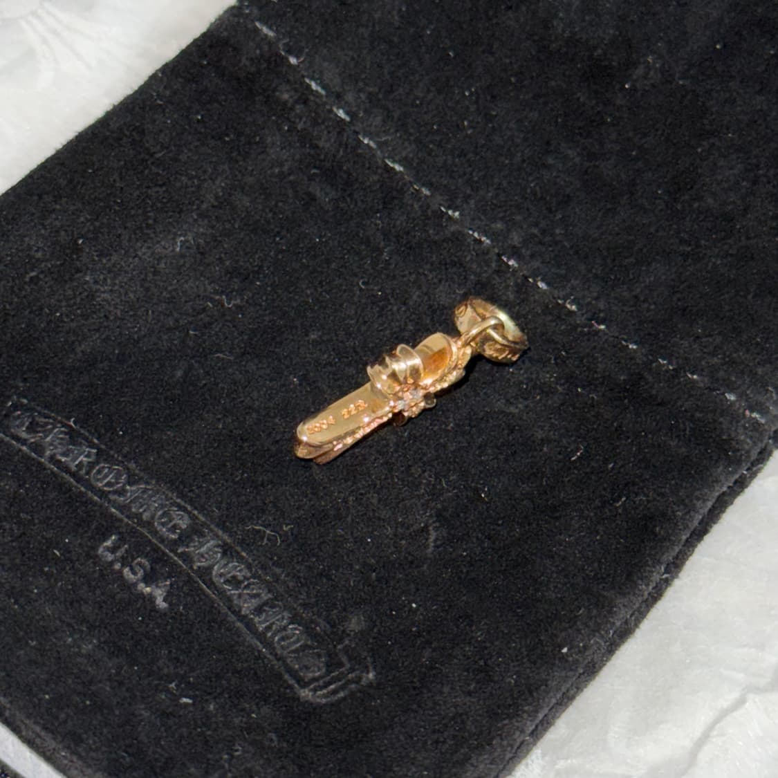 크롬하츠 22k 베이비팻 풀파베 크로스 참 오리지널 상품이미지4