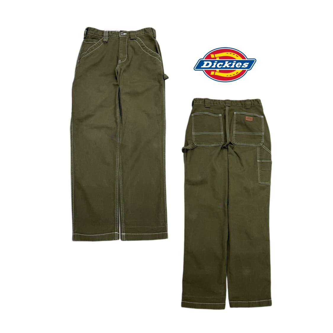 디키즈 카펜터 모스그린 스티치 워크팬츠 상품이미지1