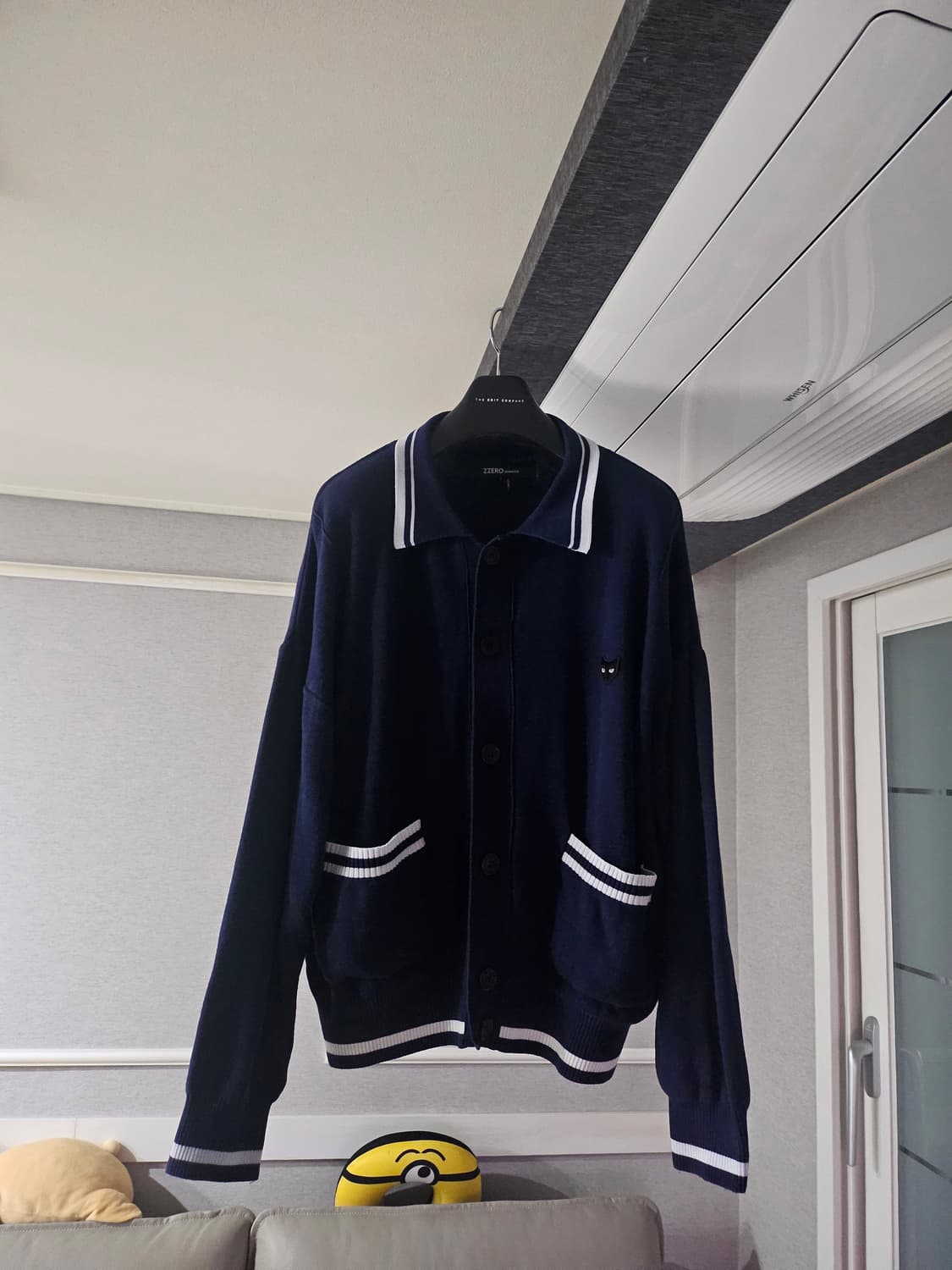 [중고] 송지오 옴므 지제로 카라 니트 가디건 L 상품이미지1