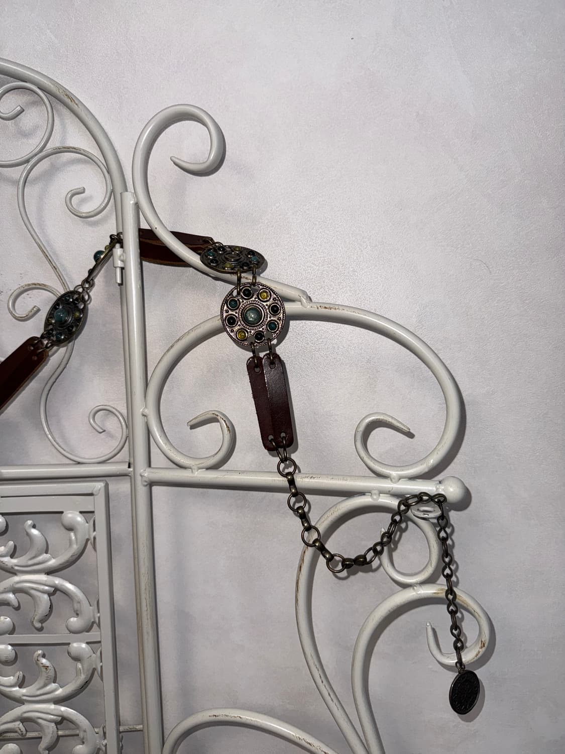 Antique hippie gemstone chain belt 상품이미지3