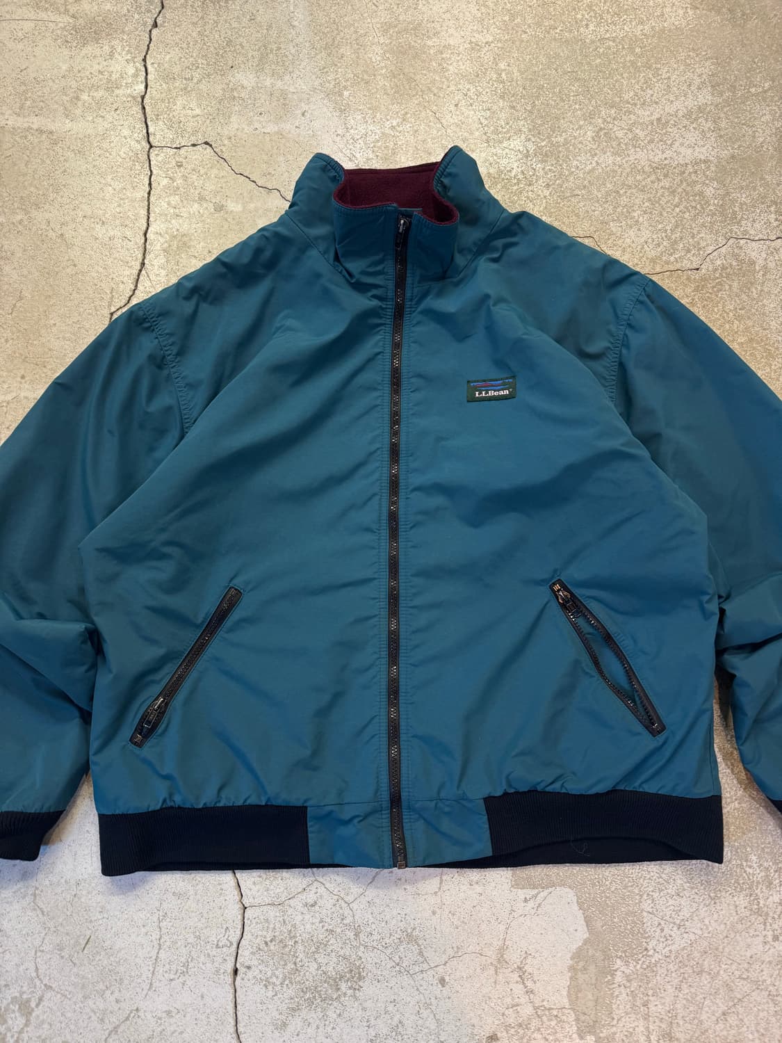 90s 엘엘빈 웜업 플리스 라이닝 자켓 상품이미지2