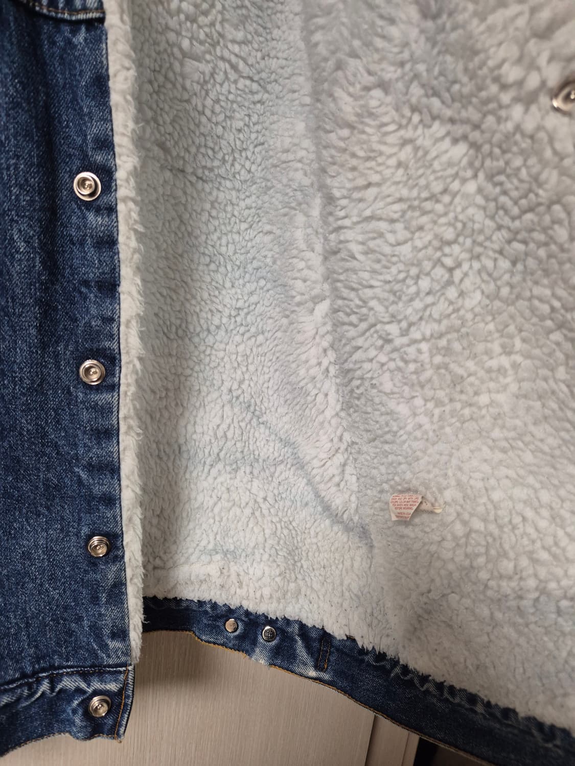 LEVI's 리바이스 USA 빈티지 데님 쉐르파 자켓 라지 상품이미지8