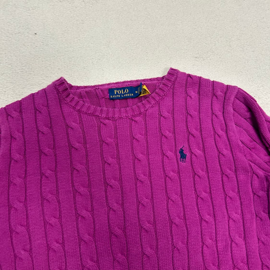 Polo Magenta Pink Cable Knit  상품이미지5