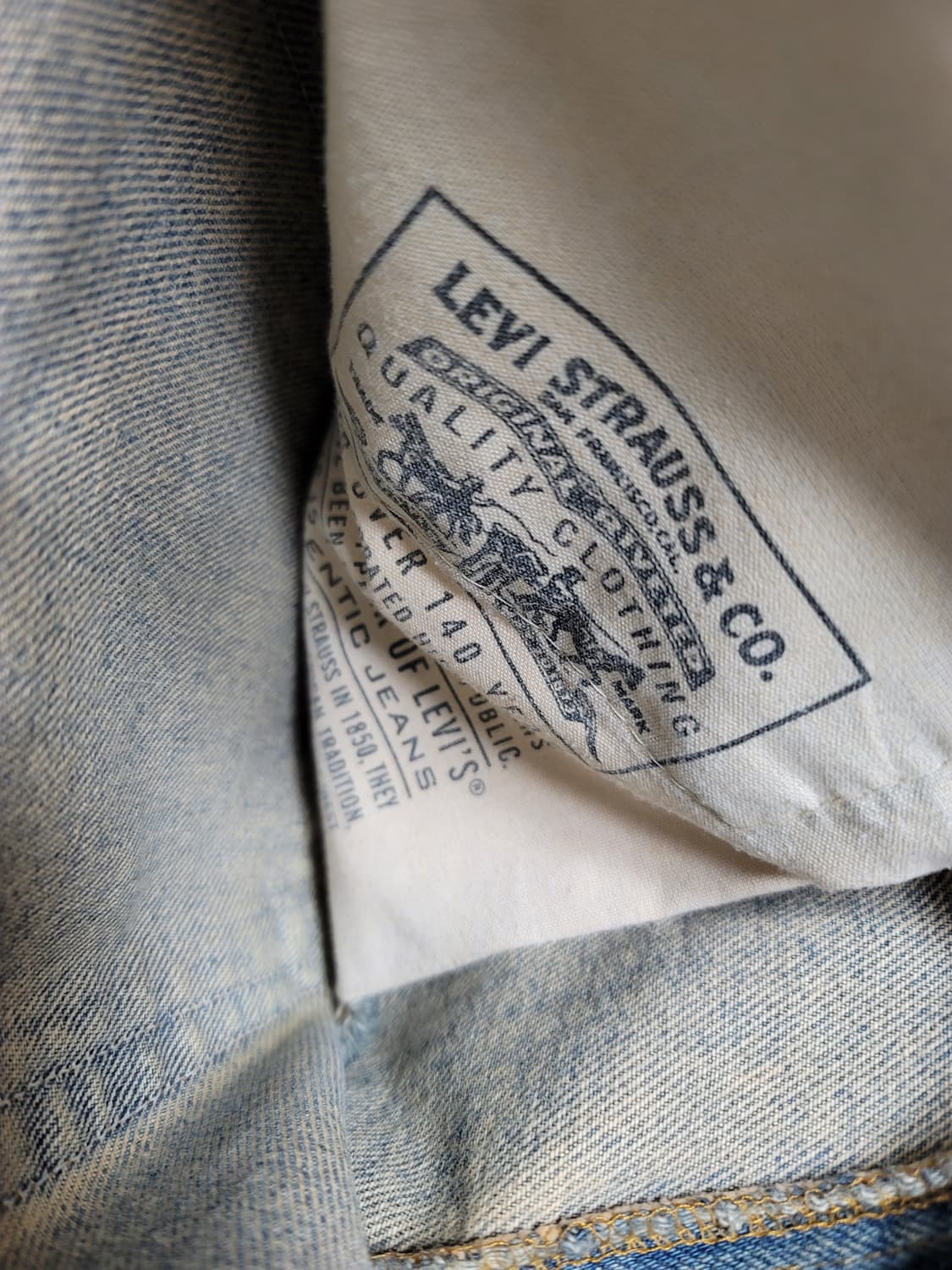 리바리스 505 데미지드 데님 청바지 W34 L34 상태굿

 상품이미지4