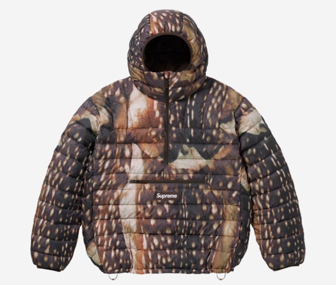 supreme 마이크로 다운 하프집 후두 풀오버 L 아노락 상품이미지1