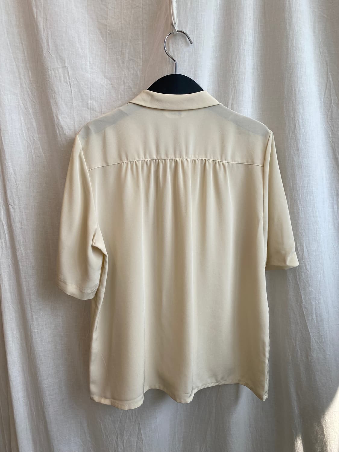 베이지 반팔 블라우스(M-L) 상품이미지4