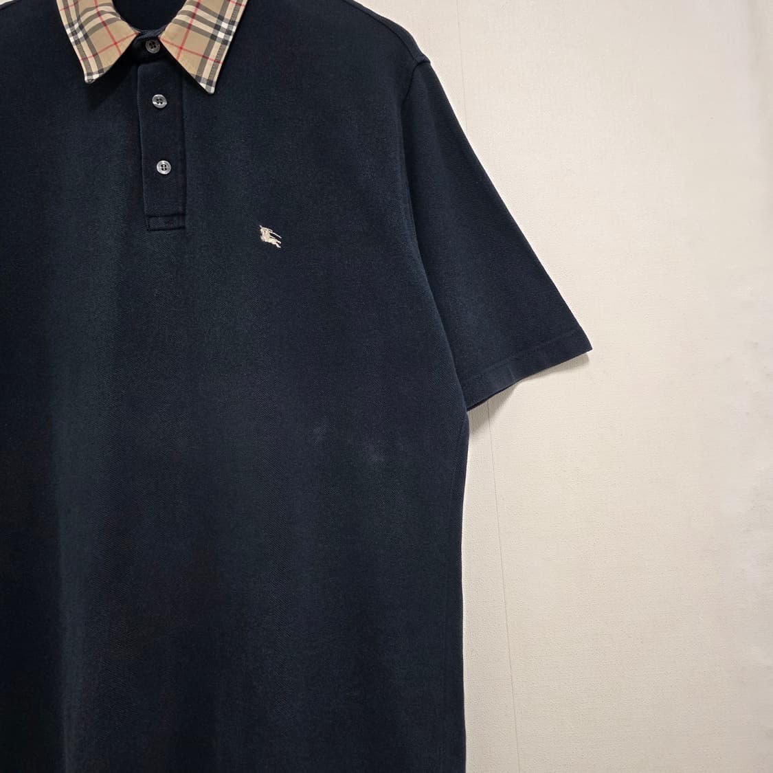 M 105 버버리 노바체크 반팔 카라티셔츠 상품이미지5