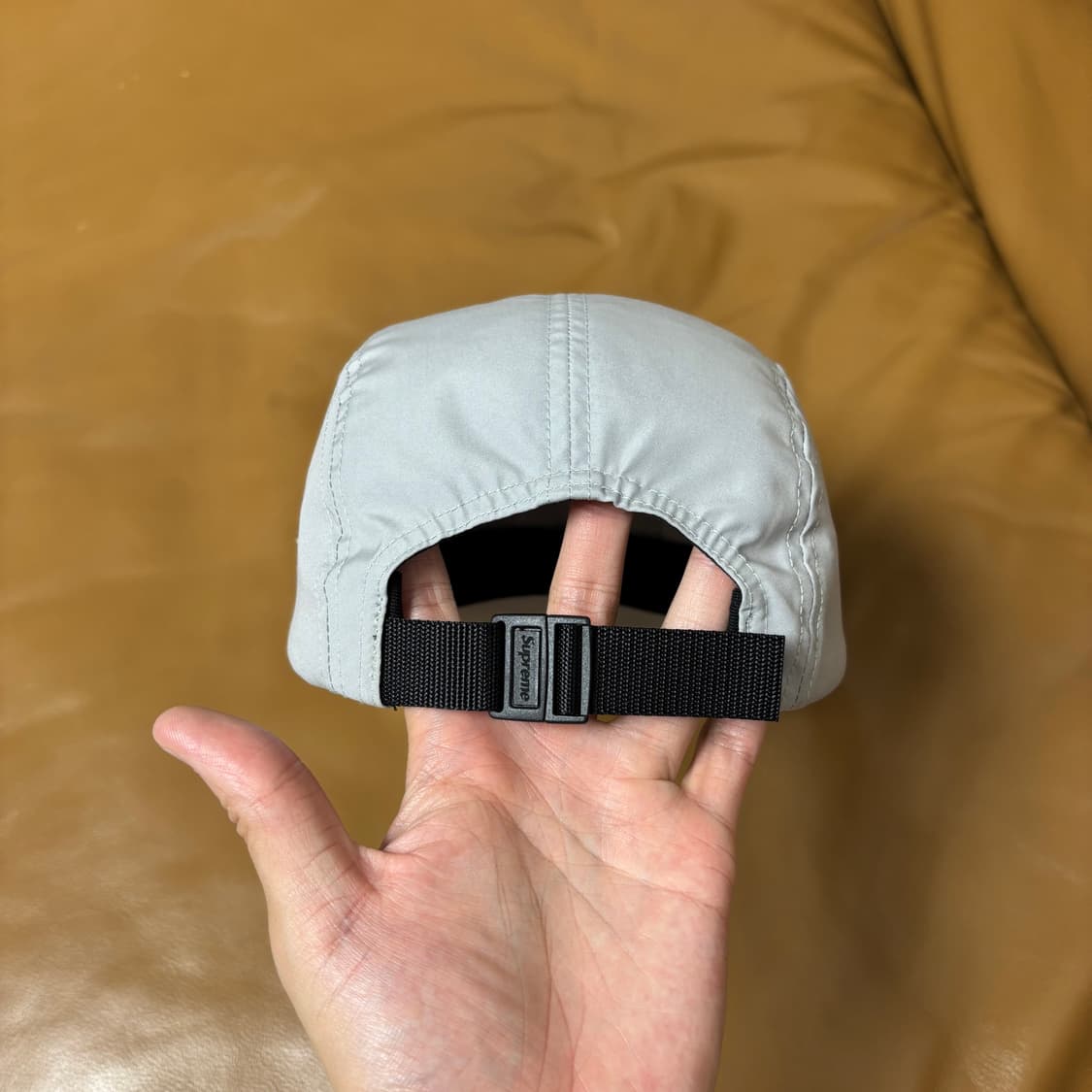 Supreme 슈프림 리버스 라벨 그레이 캠프캡 모자 (Gray) 상품이미지7