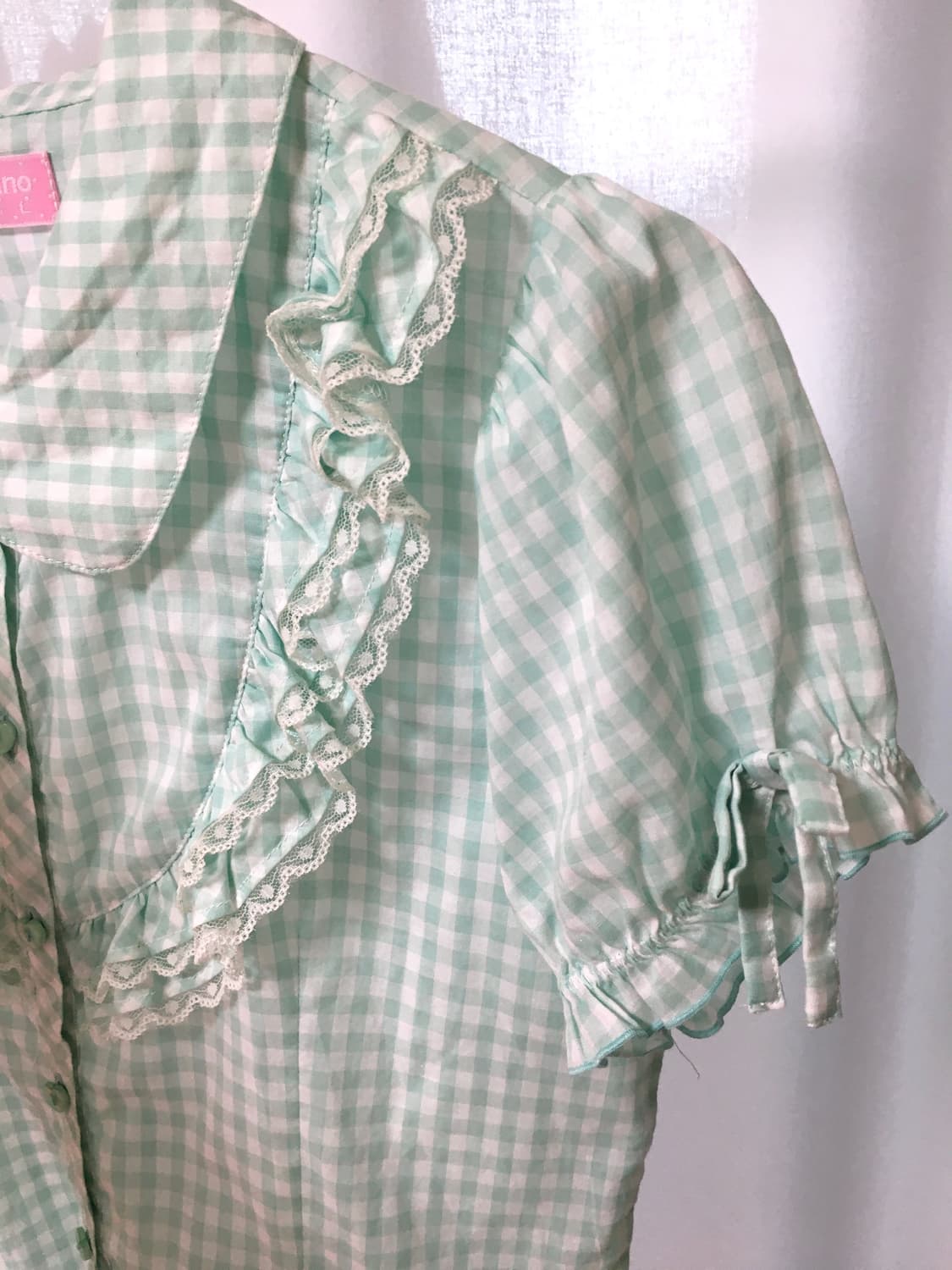 Mint doll frill ribbon blouse 상품이미지4