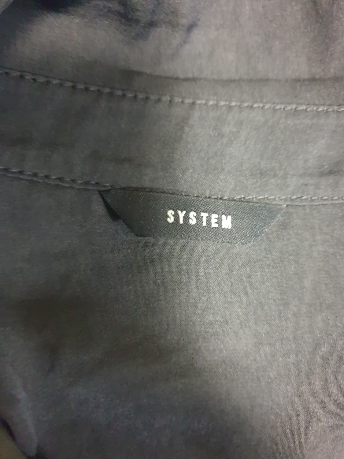 (단종매물) 한섬 시스템 SS시즌 벨티드 롱 블라우스 원피스 다크그레이 상품이미지3