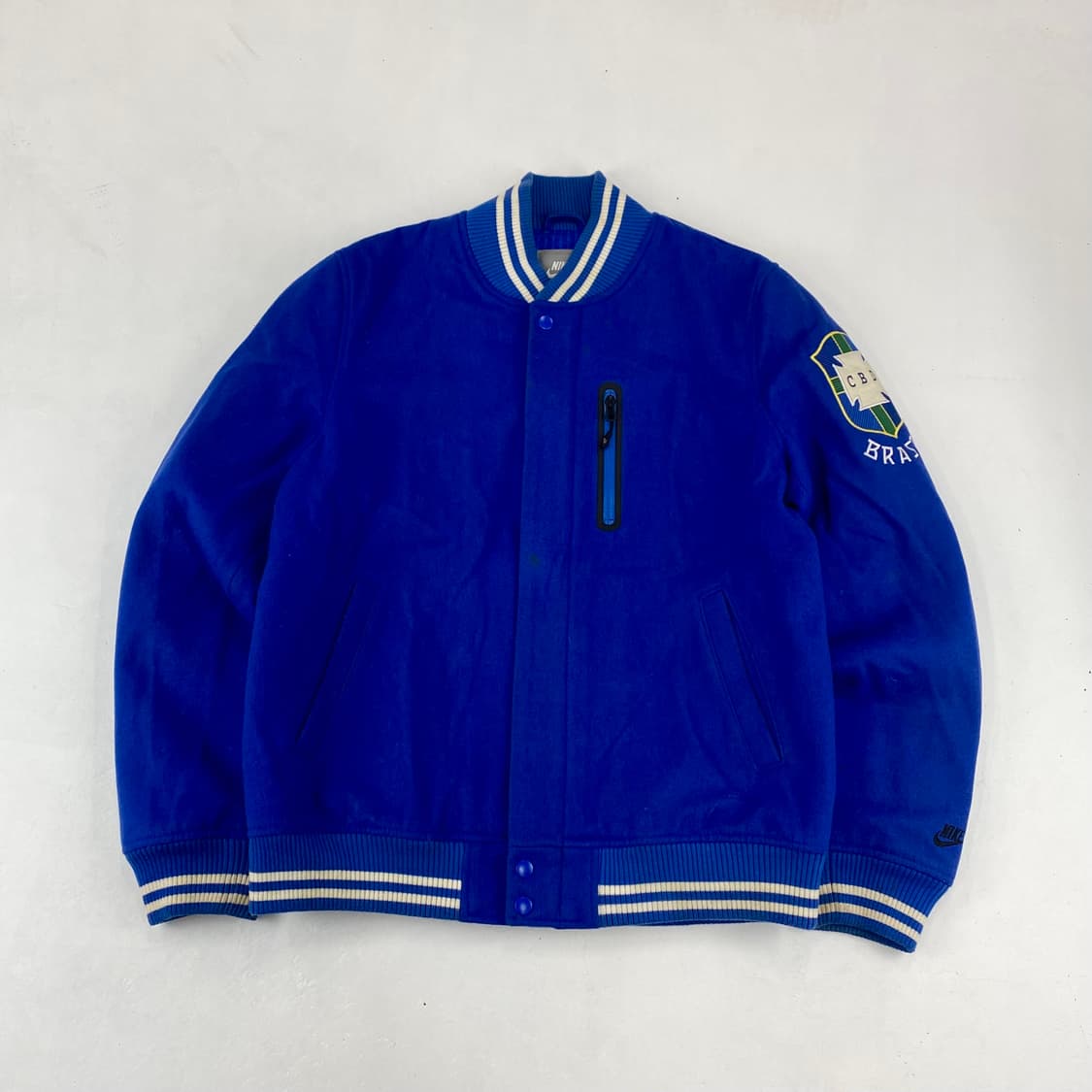 00s 나이키 레더 패치 브라질 바시티 자켓 (105) 상품이미지2