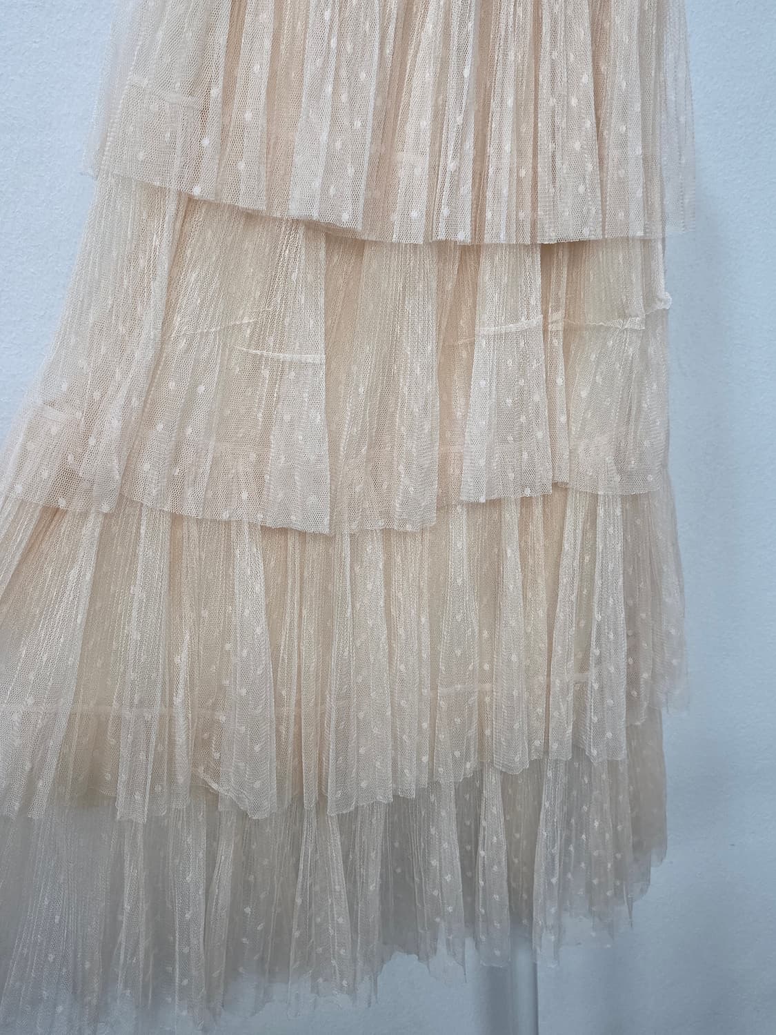 SATIN 샤틴 캉캉 쉬폰 롱스커트 상품이미지3
