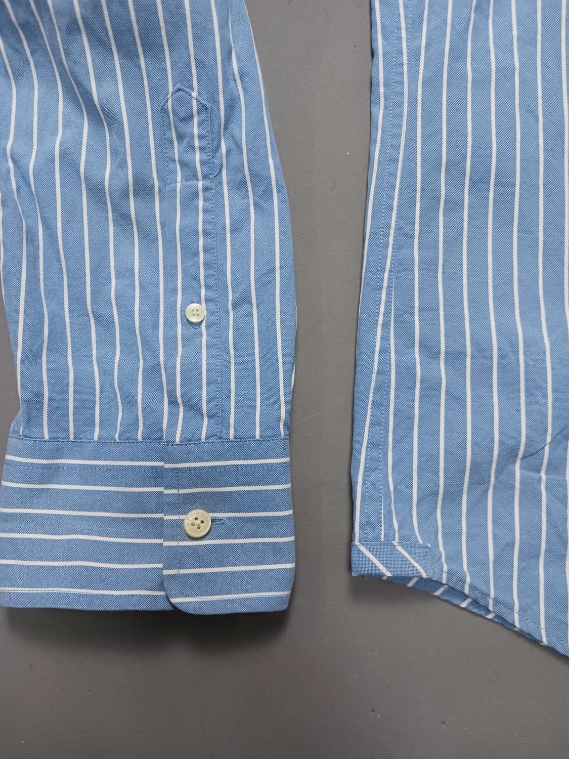 [2XL] 아베크롬비 앤 피치 머슬핏 블루 버튼다운 셔츠 상품이미지4