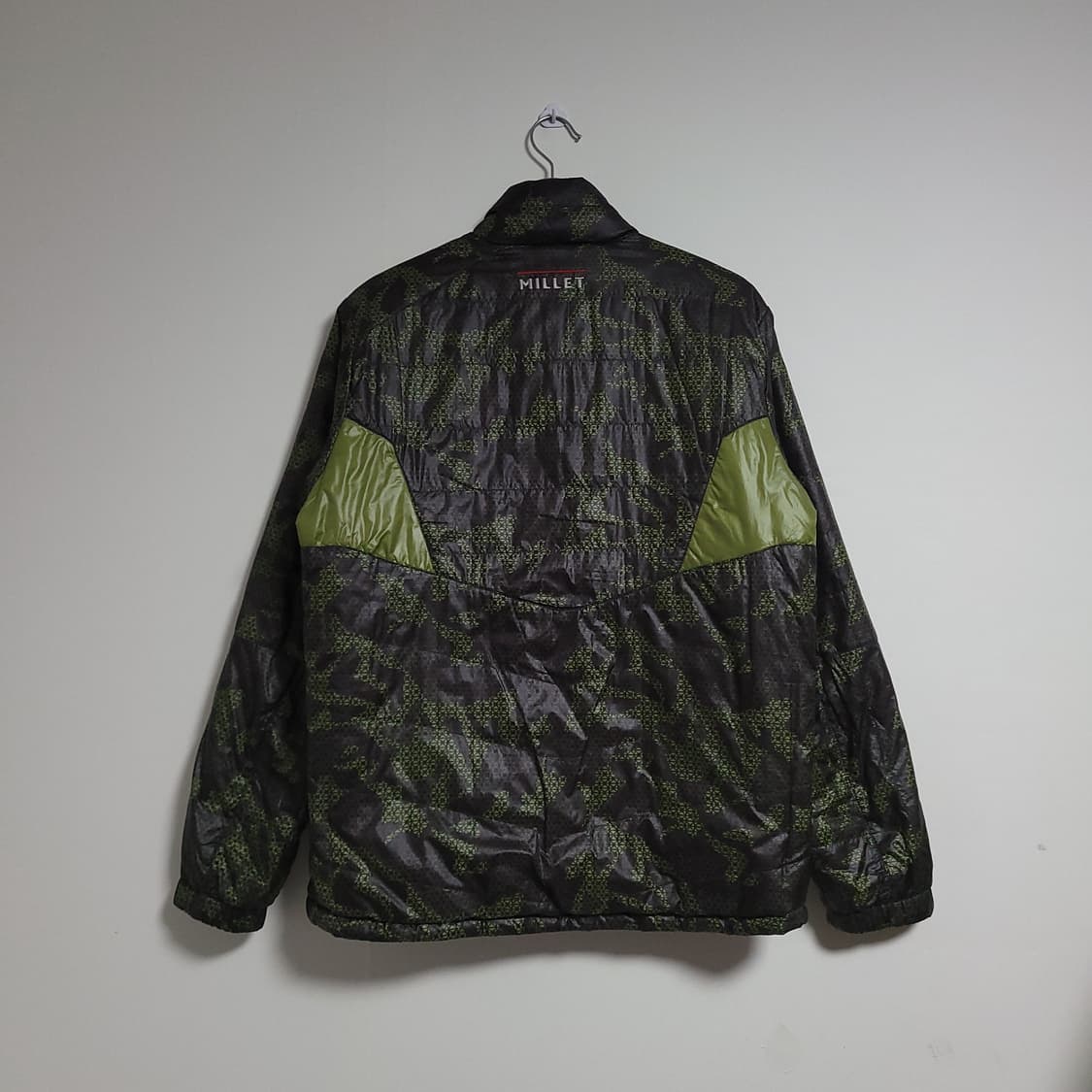 (100) MILLET 밀레 리버시블 카모플라쥬/그린 양면 패딩 점퍼 상품이미지3