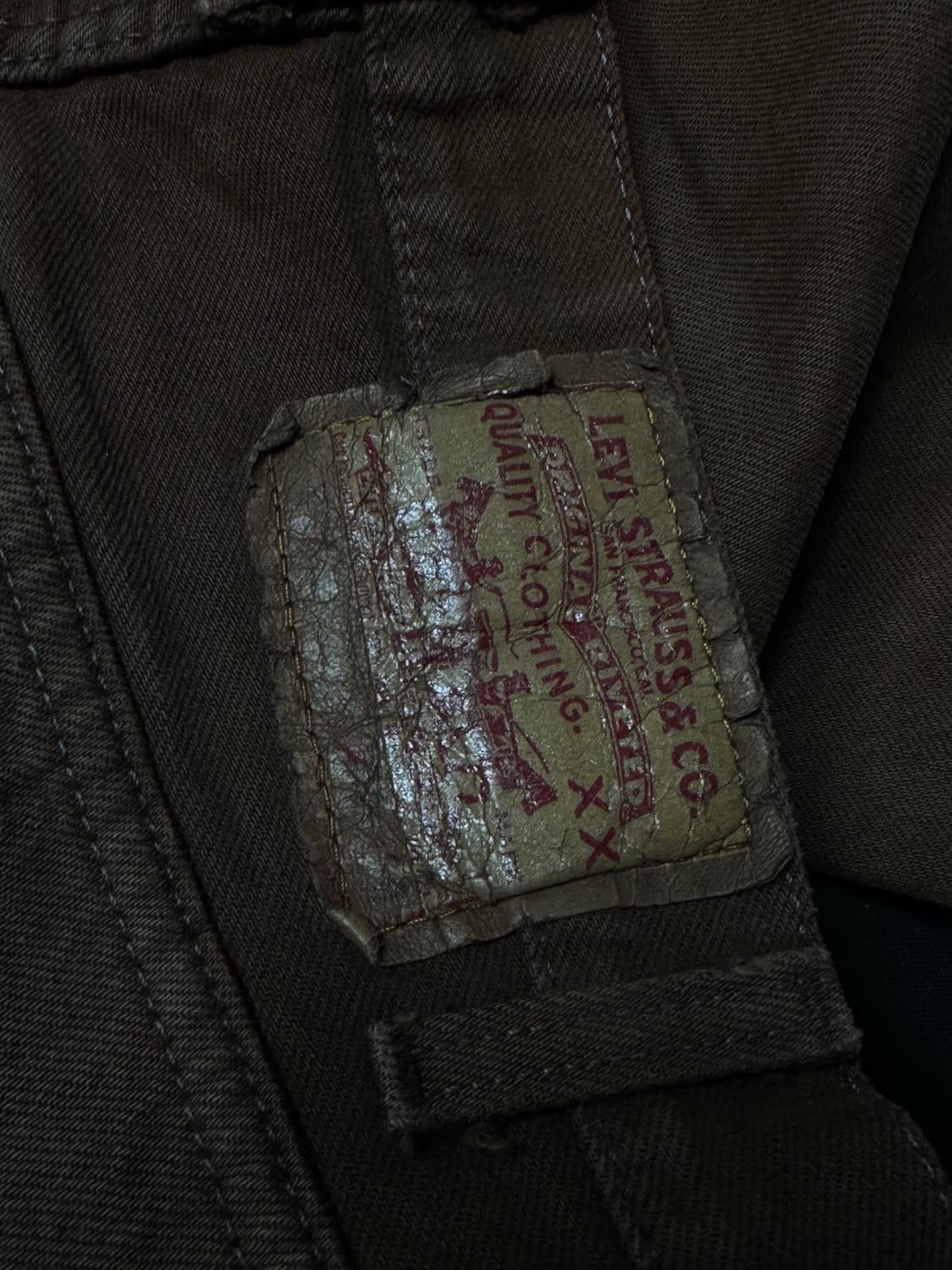 levi’s 501 브라운 가죽택 상품이미지2