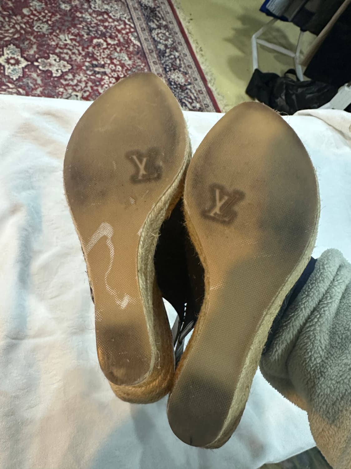 루이비통 블랙 페이던트 모노그램 오픈토39.5(250-255) 상품이미지9