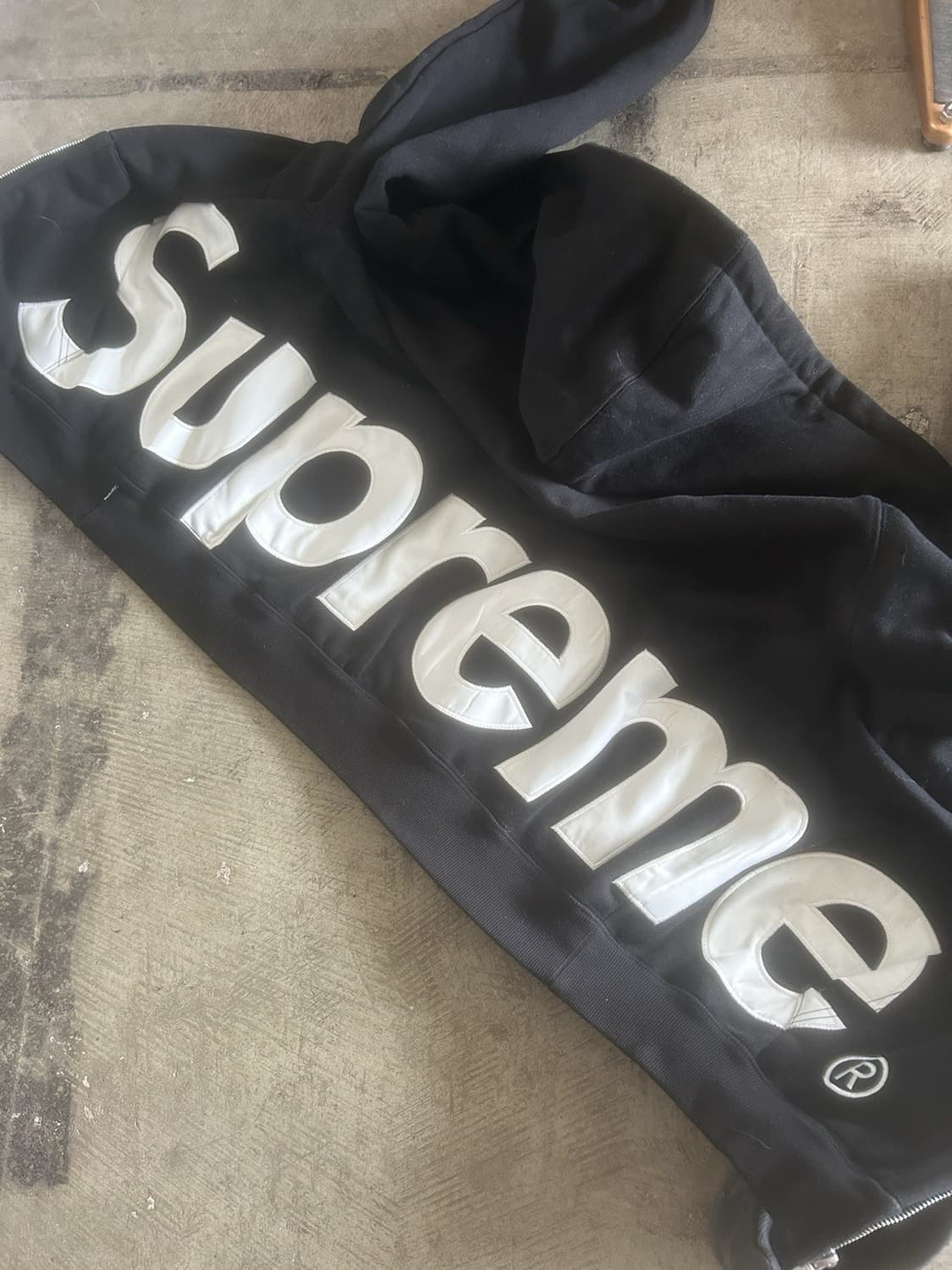 20FW 슈프림 빅 로고 패널 후드집업 상품이미지5