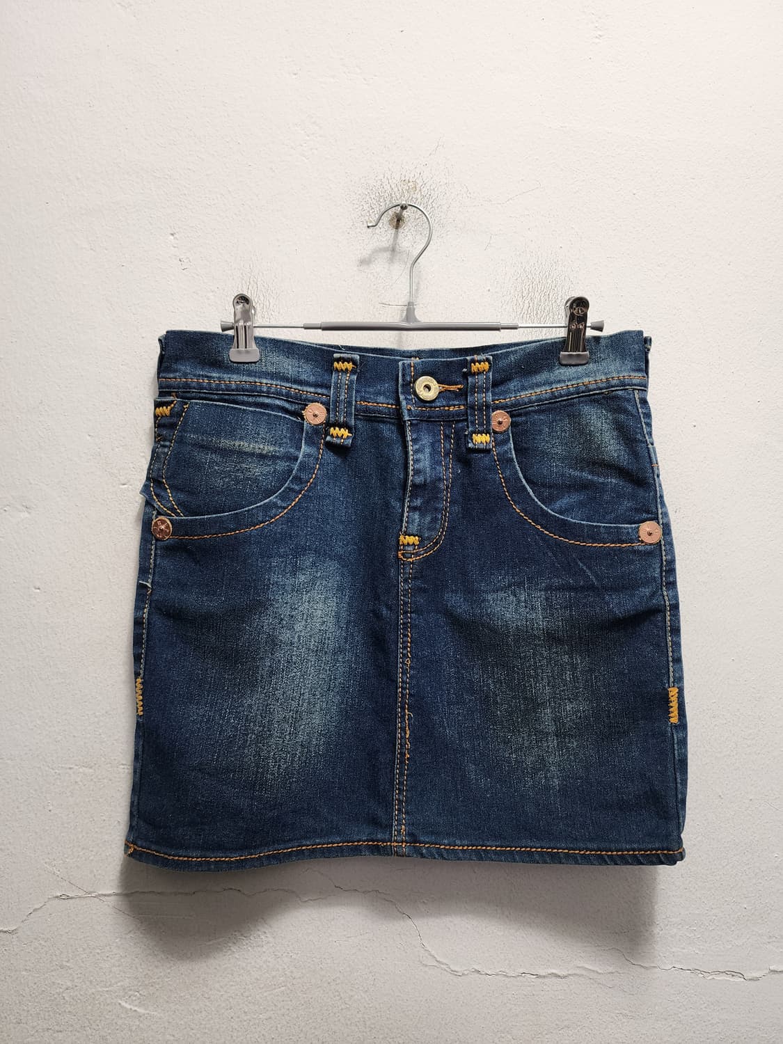 y2k 트루릴리젼 USA 데님 미니스커트 상품이미지2