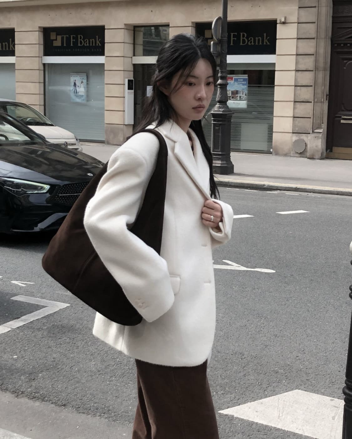 르버터 윈터 헤어 자켓 아이보리 상품이미지1